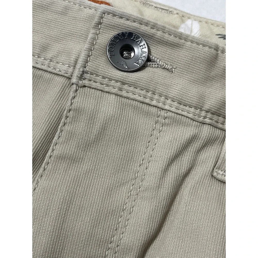 Tommy Bahama Mens 35x34 Beige Cotton Blend Straight Leg Chino Pants‎ Preppy - Picture 9 of 9